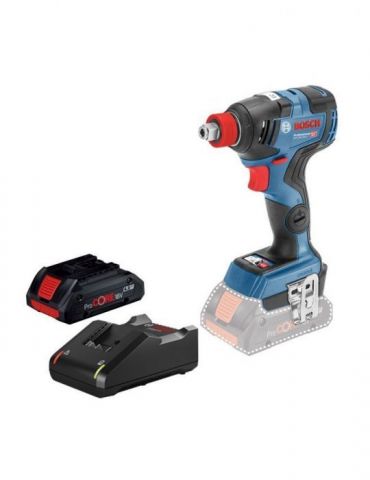 Bosch GDX 18V-200 C Masina de insurubat cu impact + 1 acumulator Li-Ion 4Ah + Incarcator GAL 18V-40 Bosch - 1 - Tik.ro