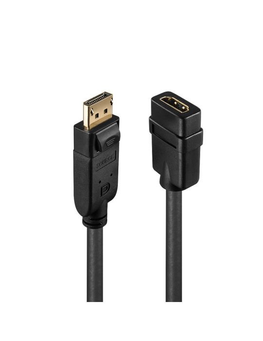 Lindy 41005 adaptor pentru cabluri video 0,15 m DisplayPort HDMI Negru Lindy - 1