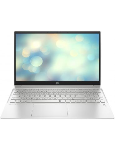 Laptop HP Pavilion 15-EG0014NQ,Intel Core i7-1165G7,15.6",RAM 16GB,SSD 512GB,nVidia GeForce MX450 2GB,Free DOS,Natural Silver Hp