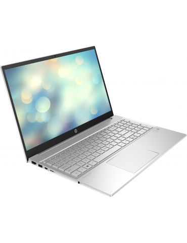 Laptop HP Pavilion 15-EG0014NQ,Intel Core i7-1165G7,15.6",RAM 16GB,SSD 512GB,nVidia GeForce MX450 2GB,Free DOS,Natural Silver Hp