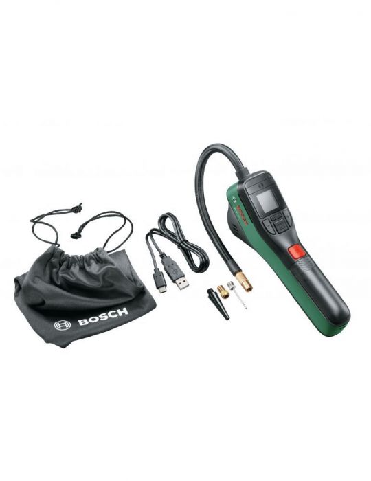 Bosch EasyPump Pompa pneumatica cu acumulator integrat 3.6V 3Ah 10bar cablu USB + geanta Bosch - 1