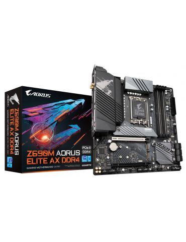 Placa de baza GIGABYTE Z690M AORUS ELITE AX DDR4, Intel Z690, socket 1700, mATX Gigabyte - 1