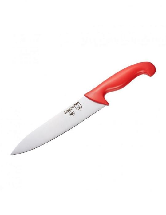 Chef knife  20 cm red handle total length: 33 cm Heinner - 1