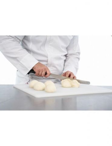 Slicing knife 30 cm black handle total length : 44 Heinner - 1