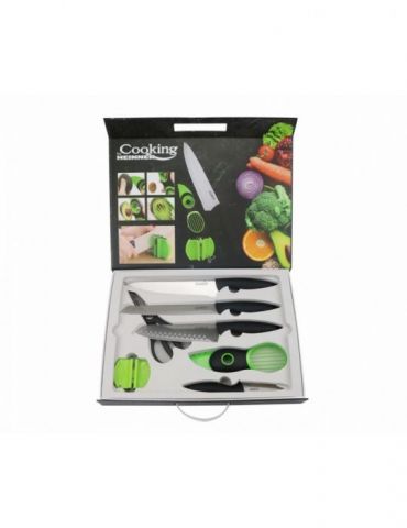 Queen 8 pieces knives set 8 chef knife  1.5 mm Heinner - 1