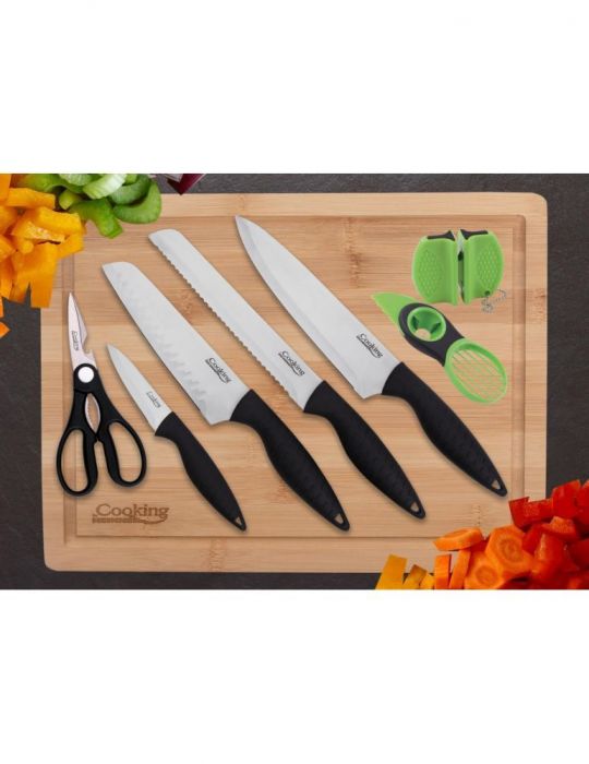 Queen 8 pieces knives set 8 chef knife  1.5 mm Heinner - 1