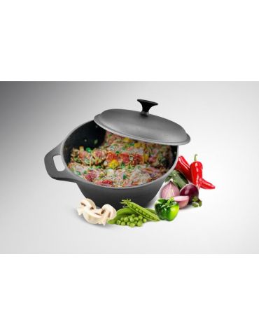 Cratita fonta pura+ capac 26.4 x 11 5 l material Heinner - 1