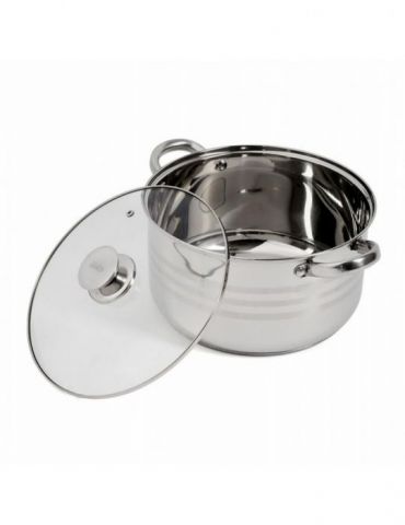 Semioala inox+capac  26x145 cm 7 l myra
material: inox 0.6 Heinner - 1 - Tik.ro