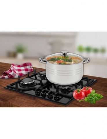 Semioala inox+capac  26x145 cm 7 l myra
material: inox 0.6 Heinner - 1