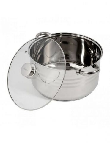 Oala inox+capac 30x17 cm 12  myra
material: inox 0.6 mm Heinner - 1