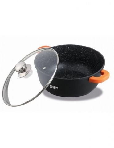 Cratita aluminiu turnat +capac 20x8.5 cm 2.3 l dark linenterior Heinner - 1 - Tik.ro