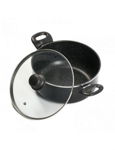 Sole aluminum casserole with lid capac 22x10 cm 3 l Vanora - 1