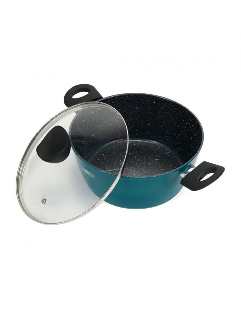 Cratita aluminiu+capac 22x9.5 cm 3.5 l syvota material: aluminiu forjat