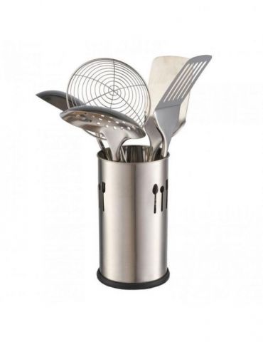 Suport ustensile inox d:10 x 18 cm  material : otel Vanora - 1