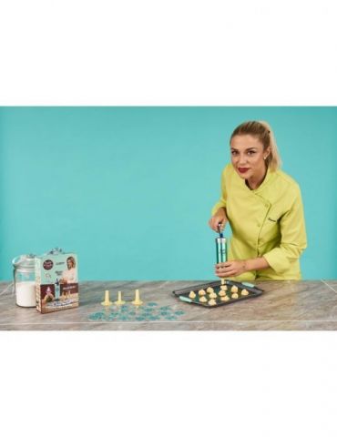 Aparat pentru biscuiti/fursercuri 21 cm simona pope inlcude: 20 forme Heinner - 1