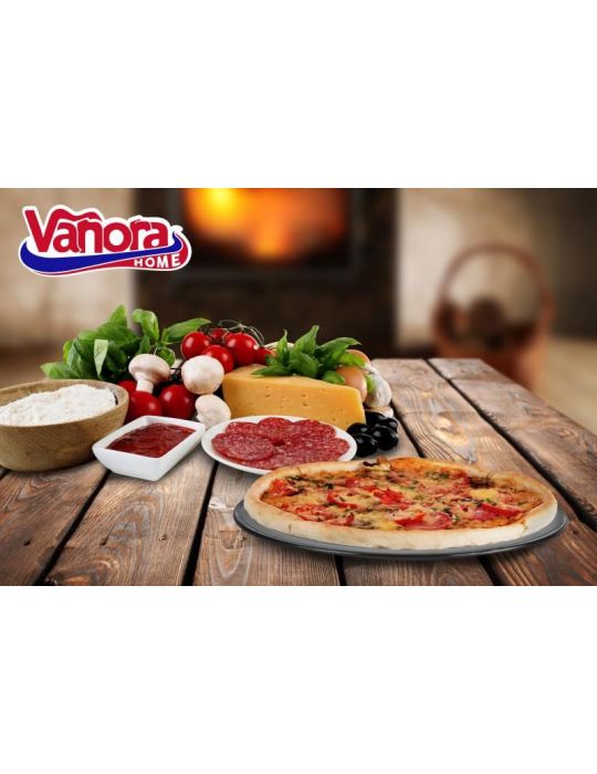 Tava pizza antiaderenta 26 x 1 cm material : otel Vanora - 1