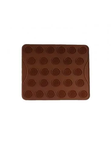 Tava silicon macarons/fursecuri 27 forme  dimensiune tava :28.7*25.6*0.3cm  dimeniune forma Vanora - 1 - Tik.ro
