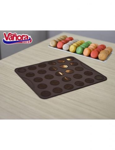 Tava silicon macarons/fursecuri 27 forme  dimensiune tava :28.7*25.6*0.3cm  dimeniune forma Vanora - 1