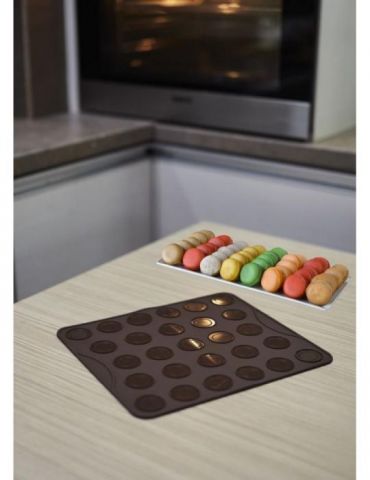 Tava silicon macarons/fursecuri 27 forme  dimensiune tava :28.7*25.6*0.3cm  dimeniune forma Vanora - 1