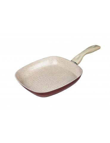 Tigaie grill alumin+capac 28x4cm marlene material : aluminiu forjat cu Heinner - 1