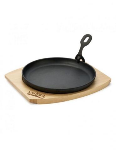 Platou servire rotund d22cm cu baza lemn  grosime aprox. 3.5 Heinner - 1 - Tik.ro