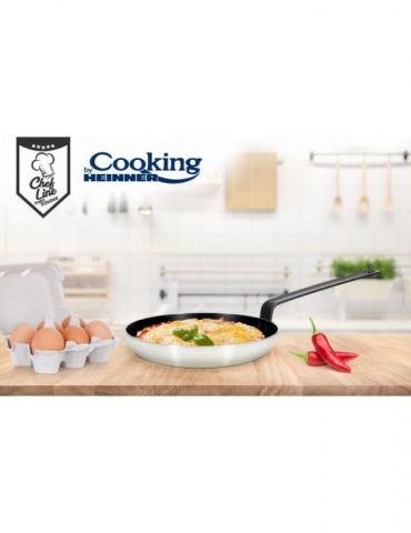 Professional frying pan 24x5 cm
material: pressed aluminum + steel Heinner - 1