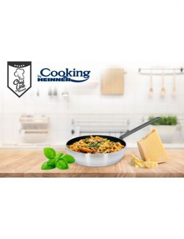 Professional wok pan 30x8 cm
material: pressed aluminum + steel Heinner - 1