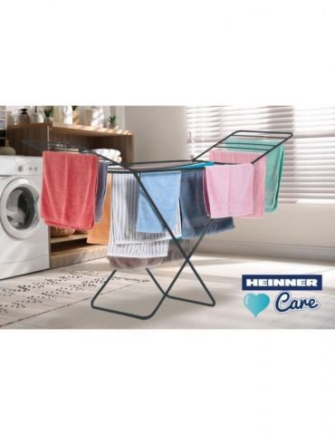 18m metal tumble dryer allegro
open size: 182.5x55x102 cm folded Heinner - 1