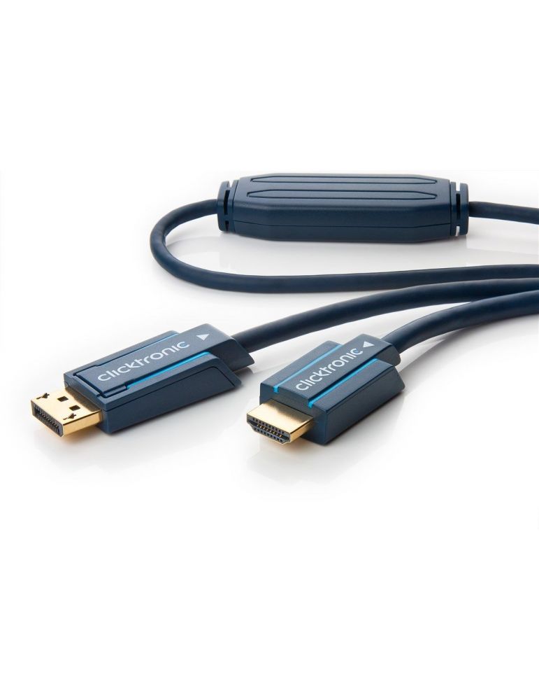Cablu profesional displayport la hdmi 15m clicktronic 70725