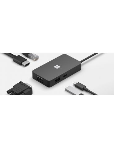 Microsoft 1E4-00004 hub-uri de interfață Negru Microsoft - 2