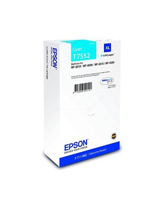 Cartus cerneala Epson T7552 XL Cyan Epson - 1