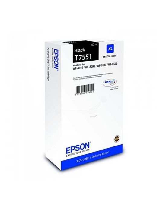 Cartus cerneala Epson T7551 XL Black Epson - 1