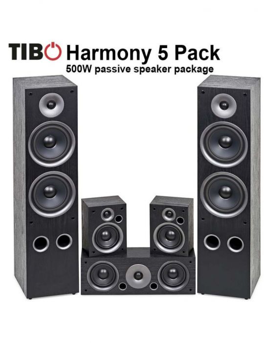Sistem home cinema 5.0 tibo harmony 5 500w negru Tibo - 1