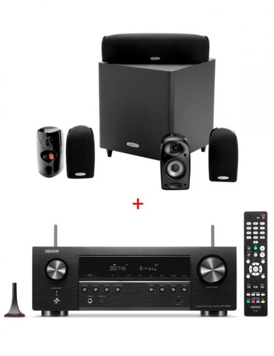 Sistem audio home cinema cu receiver denon avr-s660h si sistem boxe 5.1 polk audio tl1600 Sony - 1