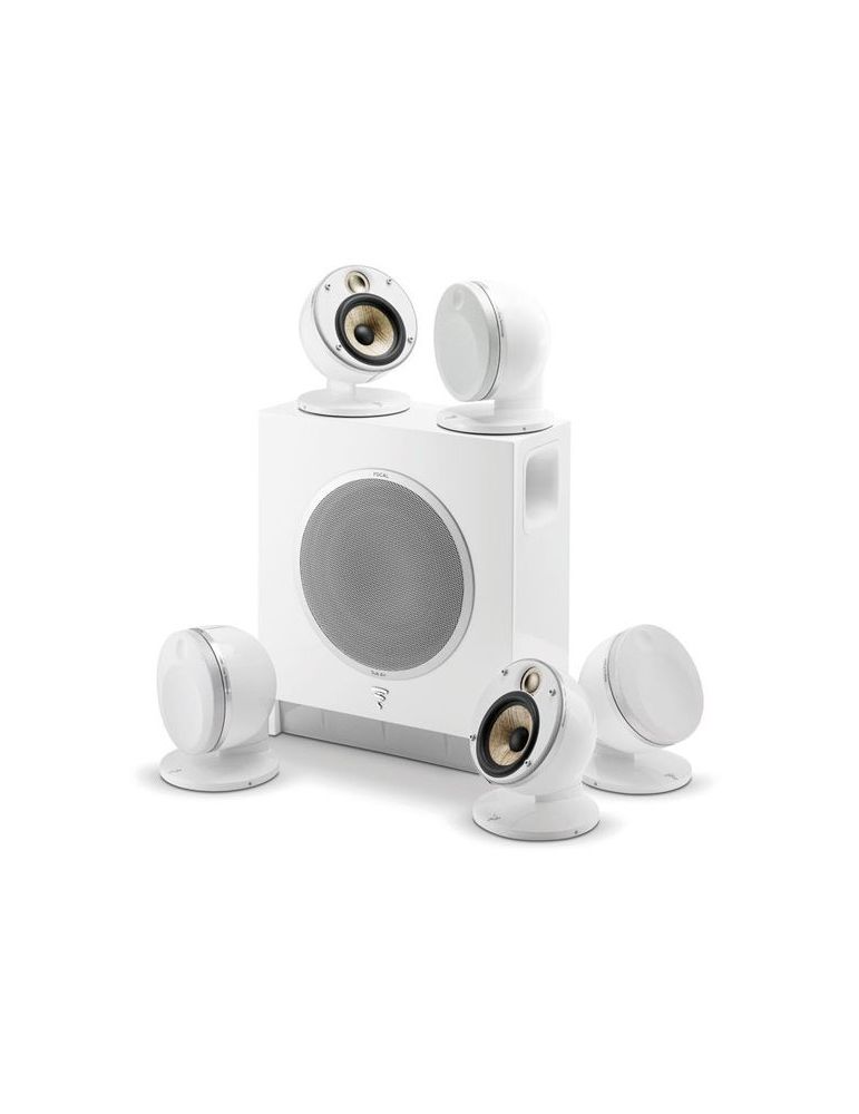 Sistem home cinema 5.1 focal dome flax si sub air - culoare alba