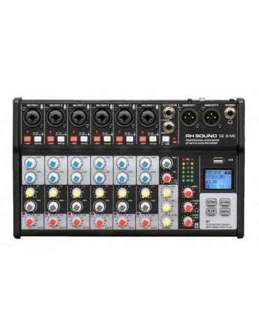 Mixer 8 canale rh sound se8 me  6 mono + 1 stereo) cu player si recorder usb bluetooth Rh sound - 1 - Tik.ro