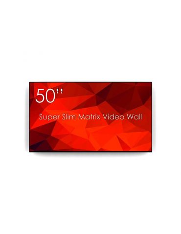 Display 50 4k uhd swedx 24/7 cu controller matrix integrat pentru videowall bezel 12mm-h 16mm-v Swedx - 1 - Tik.ro