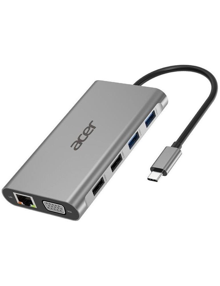 Acer 11in1 Type C dongle Prin cablu USB 3.2 Gen 1 (3.1 Gen 1) Type-C Argint