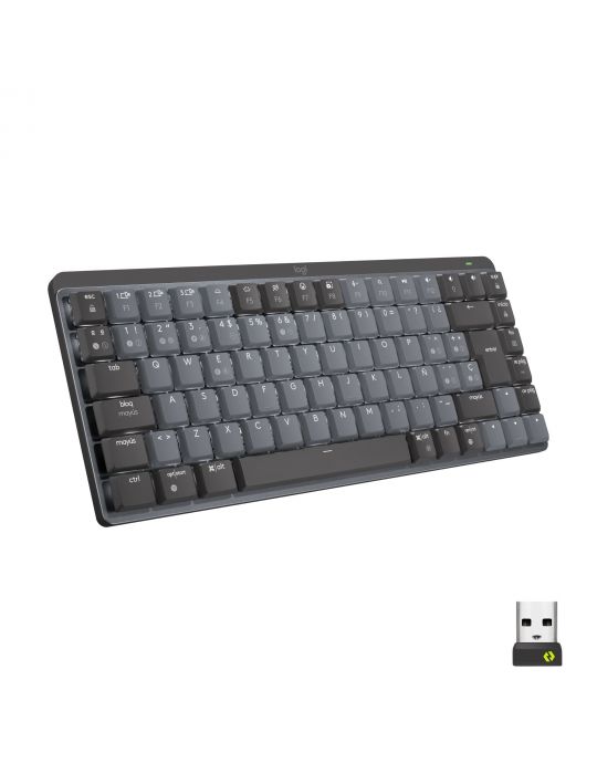 Logitech MX Mini Mechanical tastaturi RF Wireless + Bluetooth QWERTY US Internațional Grafit, Gri Logitech - 1