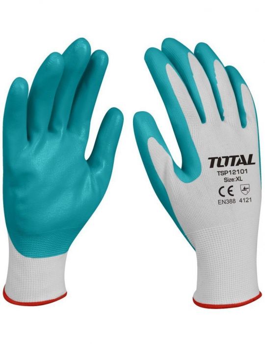 Total - manusi de protectie - nitril + textil - xl Total - 1