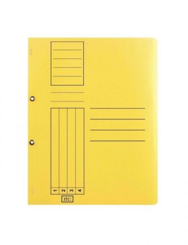Dosar cu gauri 1/1 rtc carton 250 g/mp galben 10 bucati/set Rtc - 1 - Tik.ro