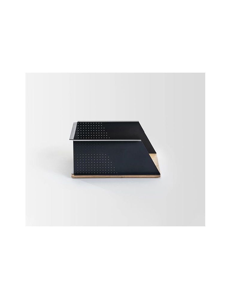 Tavita documente spin cora boxxit large metal-lemn gri carbune