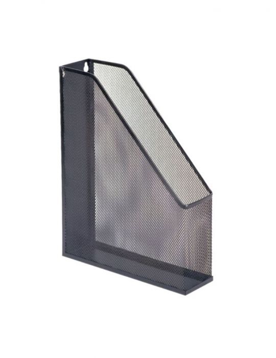 Suport vertical pentru documente mesh metalic negru  - 1