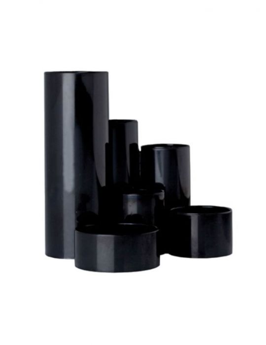Suport pentru accesorii de birou flaro 6 compartimente neechipat negru Flaro - 1