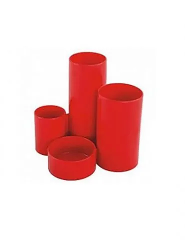 Suport pentru accesorii de birou flaro 4 compartimente neechipat rosu Flaro - 1 - Tik.ro