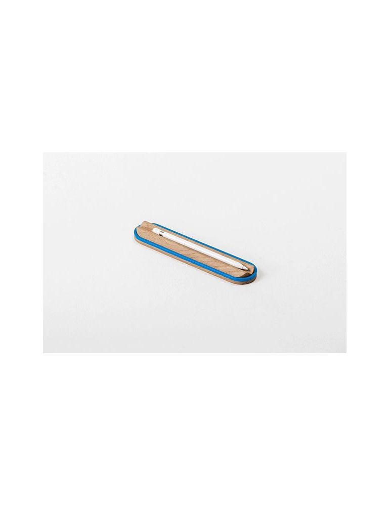 Suport instrumente de scris spin ridge lemn albastru
