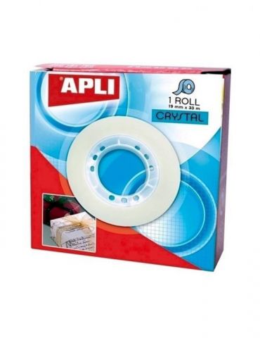 Banda adeziva apli crystal 19 mm x 33 m Apli - 1 - Tik.ro