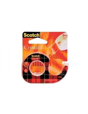 Banda adeziva scotch crystal clear 19 mm x 7.5 m cu dispenser Scotch - 1 - Tik.ro