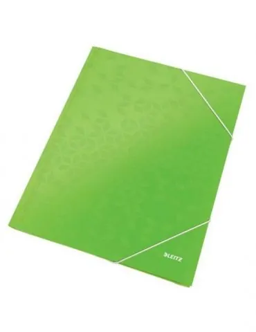 Mapa cu elastic leitz wow carton laminat a4 250 coli verde Leitz - 1 - Tik.ro