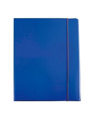 Mapa documente ecomax inchidere cu elastic carton plastifiat albastru  - 1 - Tik.ro